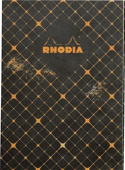 Тетрадка Rhodia Heritage Quadrille Black, 64 страници на широки редове