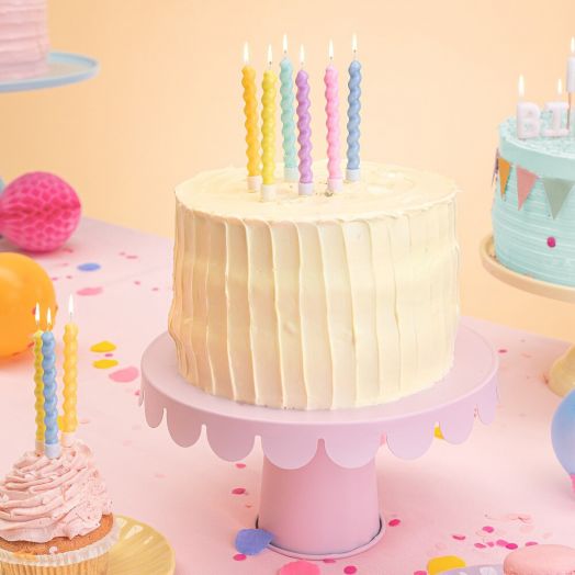 Свещи за рожден ден PartyDeco - Къдрави, 6 бр.