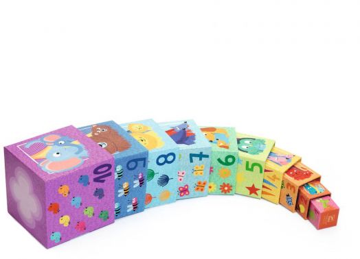 Детски кубчета за игра Djeco: Дъга