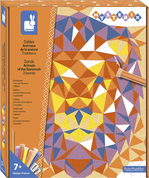 Творчески комплект Janod - Пясъчни животни от саваната