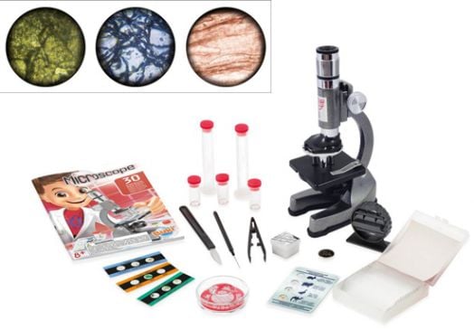 Mикроскоп с аксесоари Buki - 30 експеримента