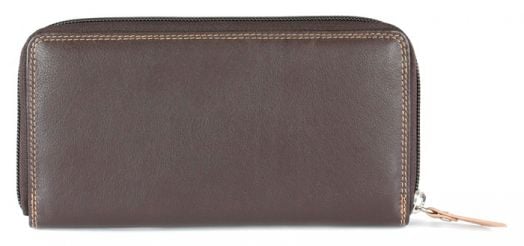 Хоризонтален дамски портфейл Mano Multicolours, кафяв