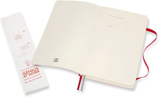 Класически тефтер Moleskine Expanded Red с меки корици и линирани страници