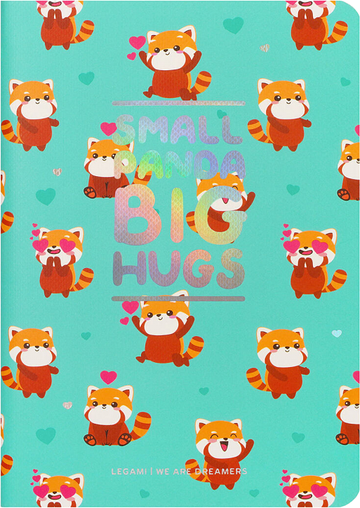 Тетрадка Legami - Червена панда, A6