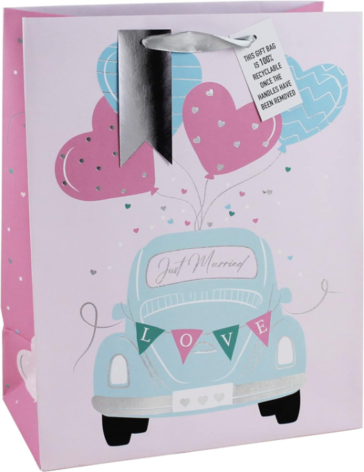 Подаръчна торбичка Eurowrap - Сватбена, малка