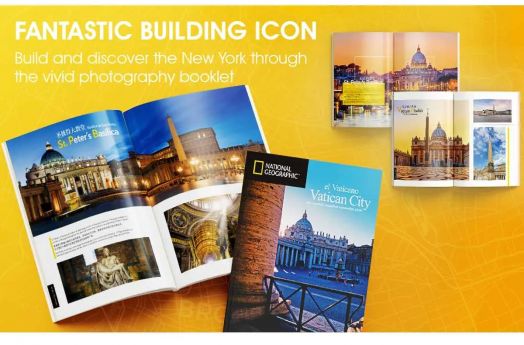 3D пъзел Cubic Fun National Geographic - Базиликата Свети Петър, 101 части