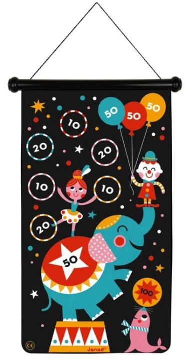 Магнитен дартс Janod - Цирк