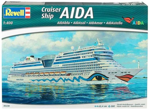 Сглобяем модел Revell - Круизен кораб AIDA 63.4 см. (blu, sol, mar, stella)
