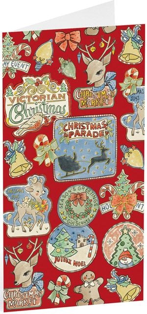 Коледна картичка за пари Busquets: Еленчета