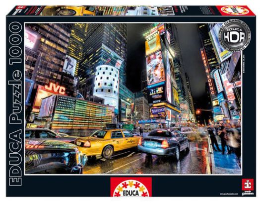 Класически пъзел Educa: Times Square, New York, 1000 части