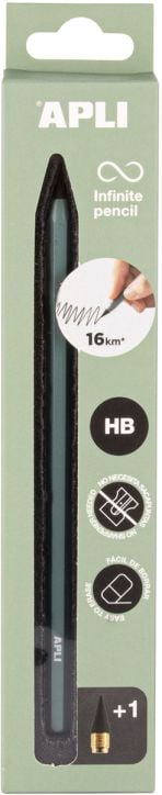 Графитен молив Apli Infinite HB, зелен