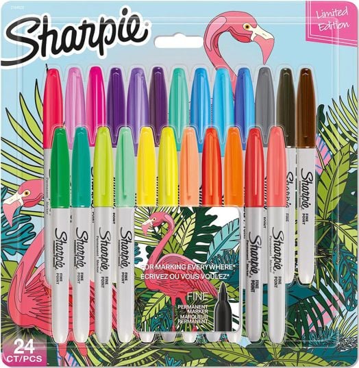 Комплект перманентни маркери Sharpie Flamingo, 24 цвята