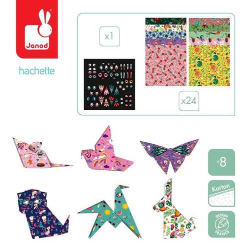 Творчески комплект Janod Оригами - Животни