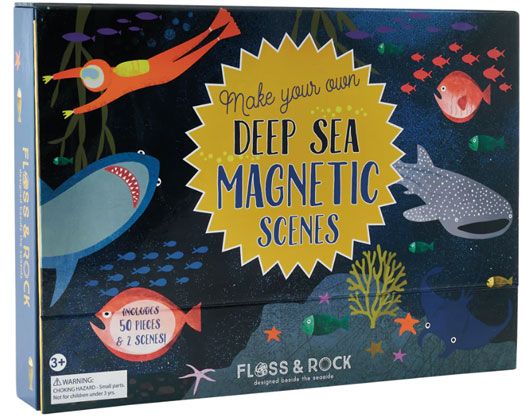 Игра с магнити Floss & Rock, Magnetic Play scenes, Deep Sea - Морски животни