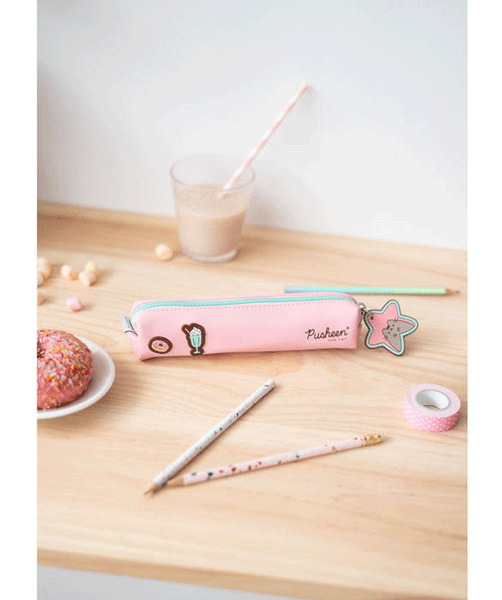 Ученически несесер Grupo Erik - Pusheen Rose с едно отделение