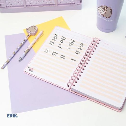 Седмичен планер Grupo Erik Pusheen за 12 месеца - август 2025 / юли 2026 година