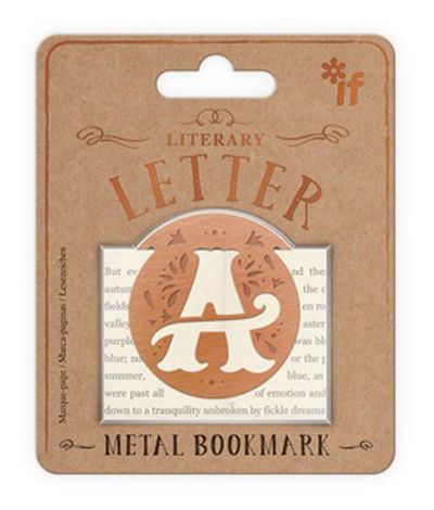 Метален разделител за книга с буква - A