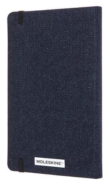 Класически тефтер Moleskine Limited Editions Denim Prussian Blue с твърди корици и линирани страници