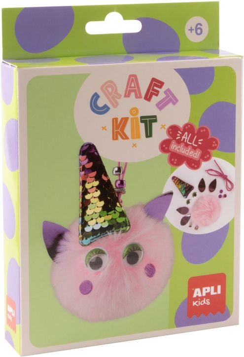 Творчески комплект Apli Kids - Направи сам ключодържател еднорог