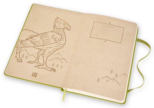 Класически тефтер Moleskine Limited Editions Harry Potter Expecto Patronium с твърди корици и линирани страници