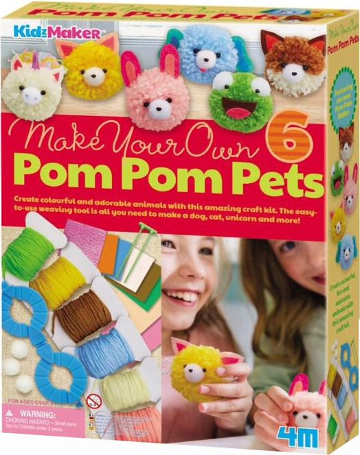 Творчески комплект 4M - Направи сам животинчета помпони