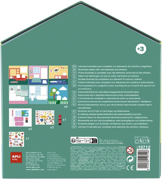 Първи творчески комплект с отварящи се капачета Apli Kids