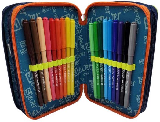 Ученически несесер Seven SJ Ever Goalstreet с три отделения, пълен