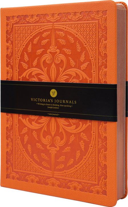Тефтер Victoria's Journals Old Book A5, оранжев
