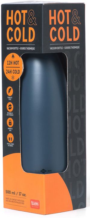 Термо бутилка Legami - Black, 500 мл.