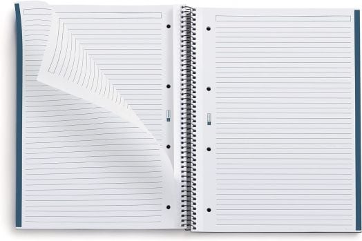 Тетрадка Miquelrius Recycled Eco Confetti А4 със спирала, 80 линирани листа