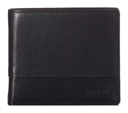 Портфейл Bugatti Atlanta, черен хоризонтален