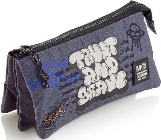 Несесер Miquelrius Graffiti с три отделения, правоъгълен