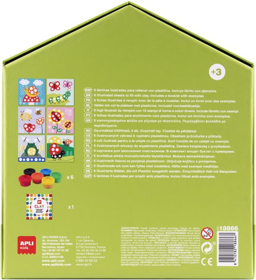 Първи творчеси комплект с глина Apli Kids