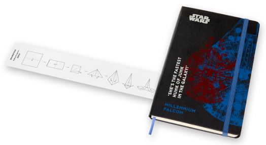 Класически тефтер Moleskine Limited Editions Star Wars Millennium Falcon с твърди корици и линирани страници