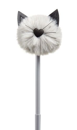 Сива химикалка с помпон Miquelrius Back2Fun - Котка