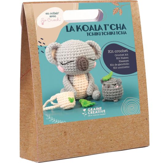 Комплект за плетене Амигуруми Graine Creative - Коала 12 см.