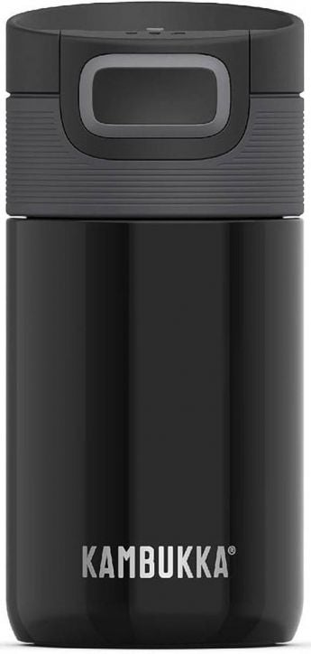 Стоманена термочаша Kambukka Etna, 0.300 л., катранено черна