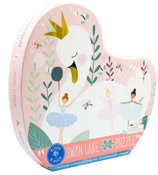 Пъзел Floss & Rock, Enchanted - Лебед, 40 части
