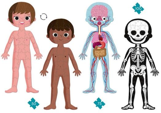 Образователни пъзели Janod - Човешкото тяло