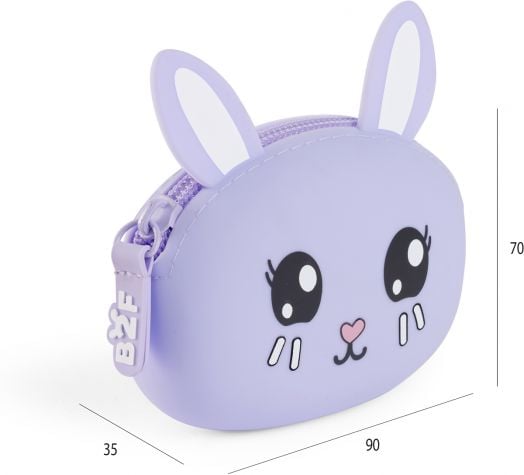 Силиконово портмоне за монети Miquelrius Back2Fun - Зайче