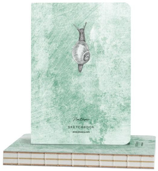 Скицник Drasca Nature - Охлюв, A5 128 листа