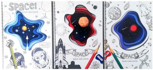 Тетрадка Black & White B5 със спирала и 4 теми, 140 листа - широки редове