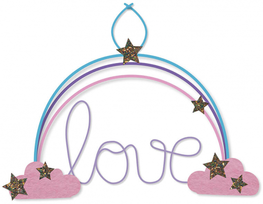 Креативен комплект Janod - 6 декорации с дъга