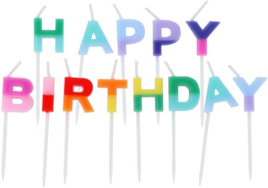 Свещи за рожден ден Folat - Happy Birthday