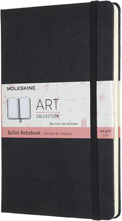 Тефтер Moleskine Art Bullet Notebook Black с твърди корици