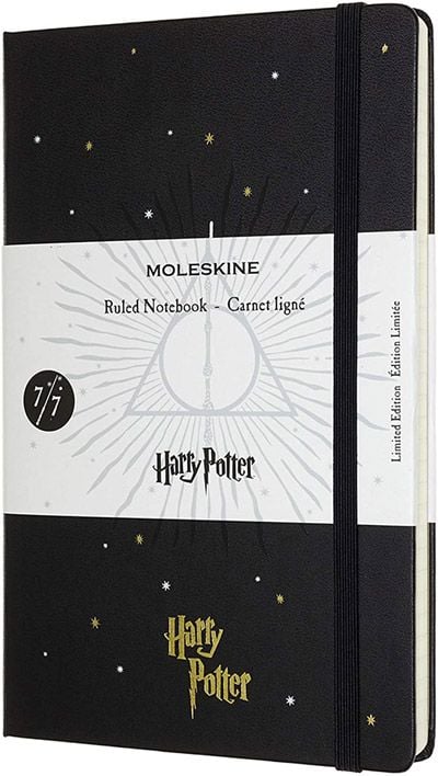 Класически тефтер Moleskine Limited Editions Harry Potter Deathly Hallows с твърди корици и линирани страници