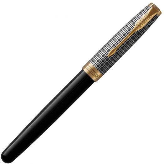Писалка Parker Royal Sonnet Premium Chiselled Silver & Black GT