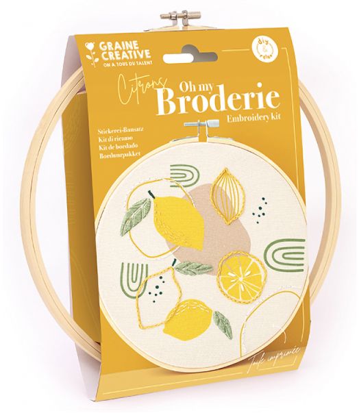 Комплект за бродиране Graine Creative - Лимони