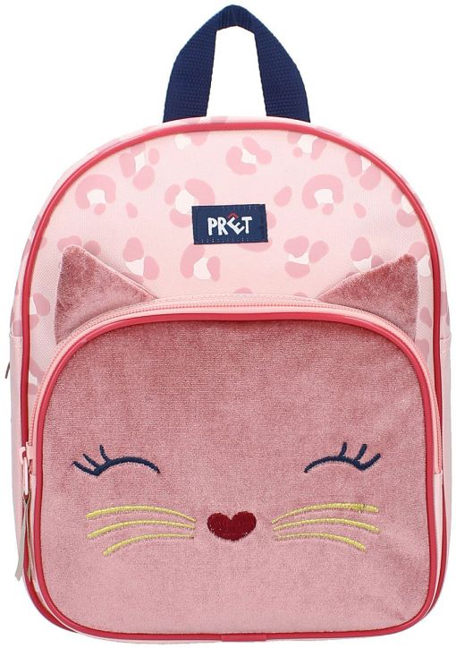 Детска раница Vadobag Pret Giggle - Коте, тъмнорозова