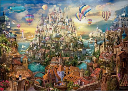 Пъзел Educa: Градът на мечтите, 2000 части